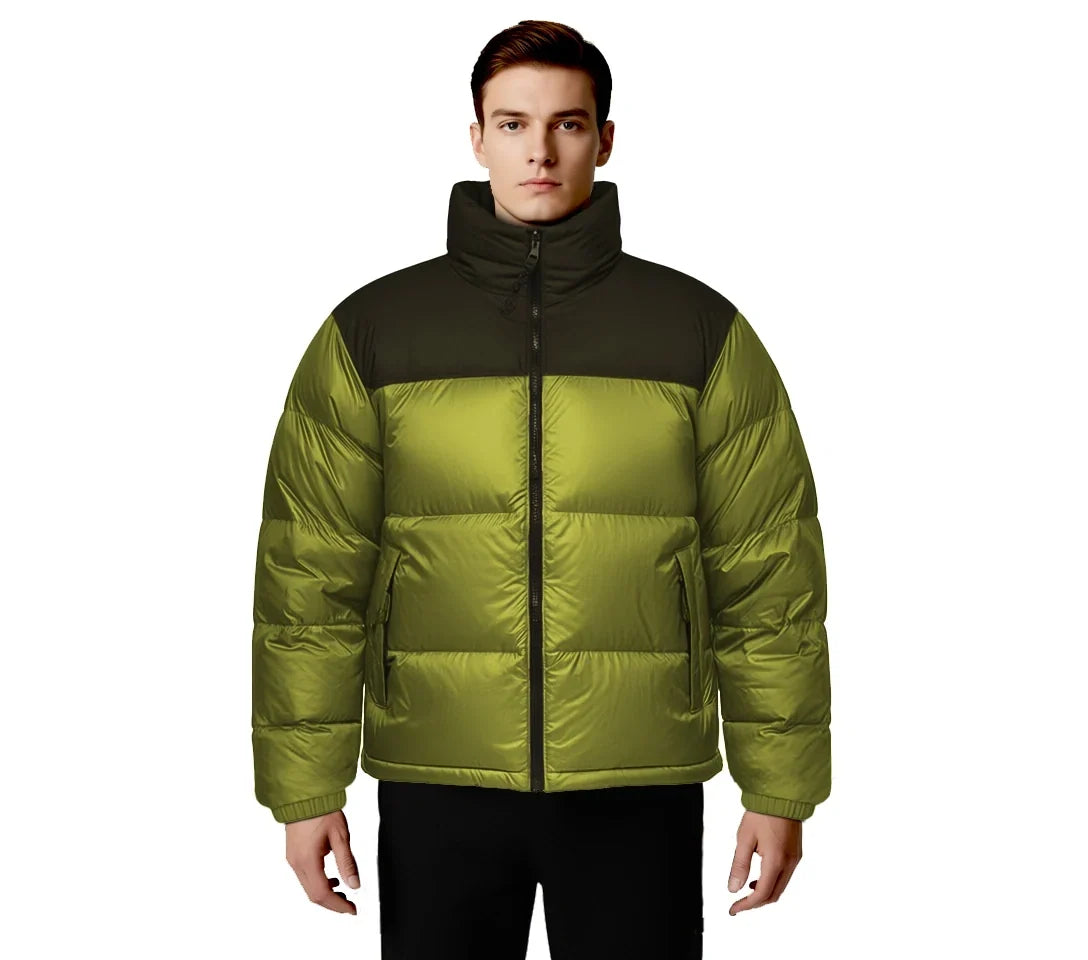 North Face Neon Green Puffer Jacket