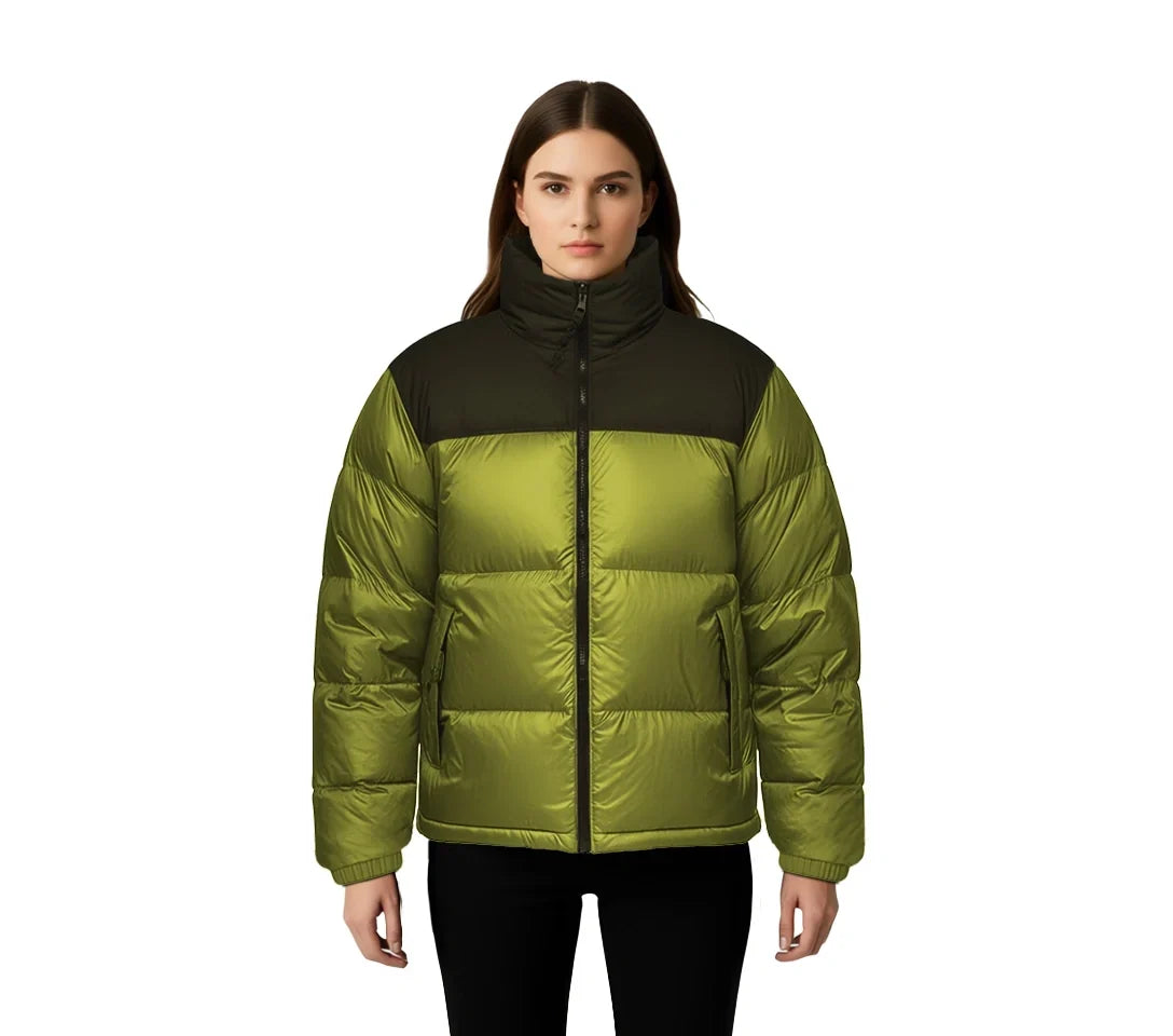 North Face Neon Green Puffer Jacket