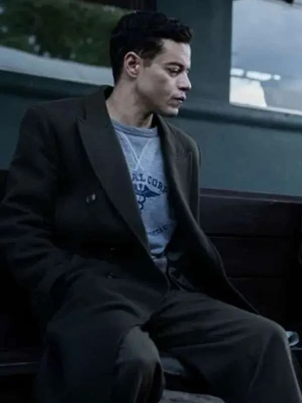 Rami Malek Nuremberg 2025 Wool Coat