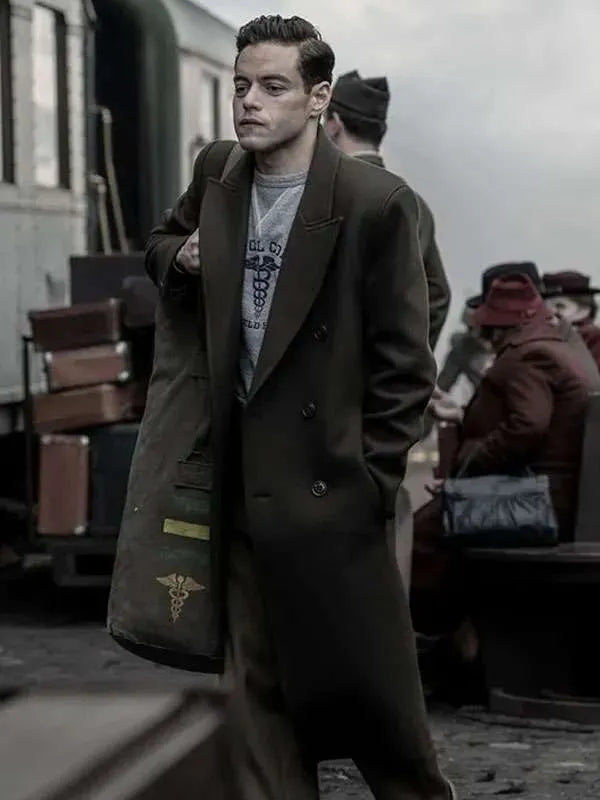 Rami Malek Nuremberg 2025 Wool Coat
