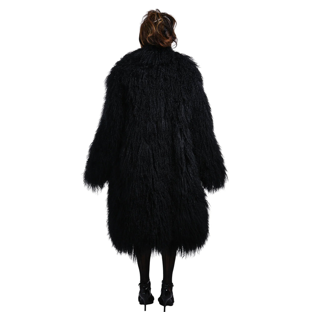 3/4 Mongolian Lamb Fur Coat