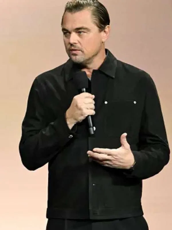 Leonardo DiCaprio One Battle After Another Suede Jacket