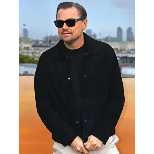 Leonardo DiCaprio One Battle After Another Suede Jacket