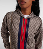 GG Web Stripe Jersey Technical Jacket