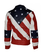 Patriotic American Flag Bomber Jacket