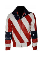 Patriotic American Flag Bomber Jacket