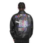 Skyline Leather Jacket Blinged Out