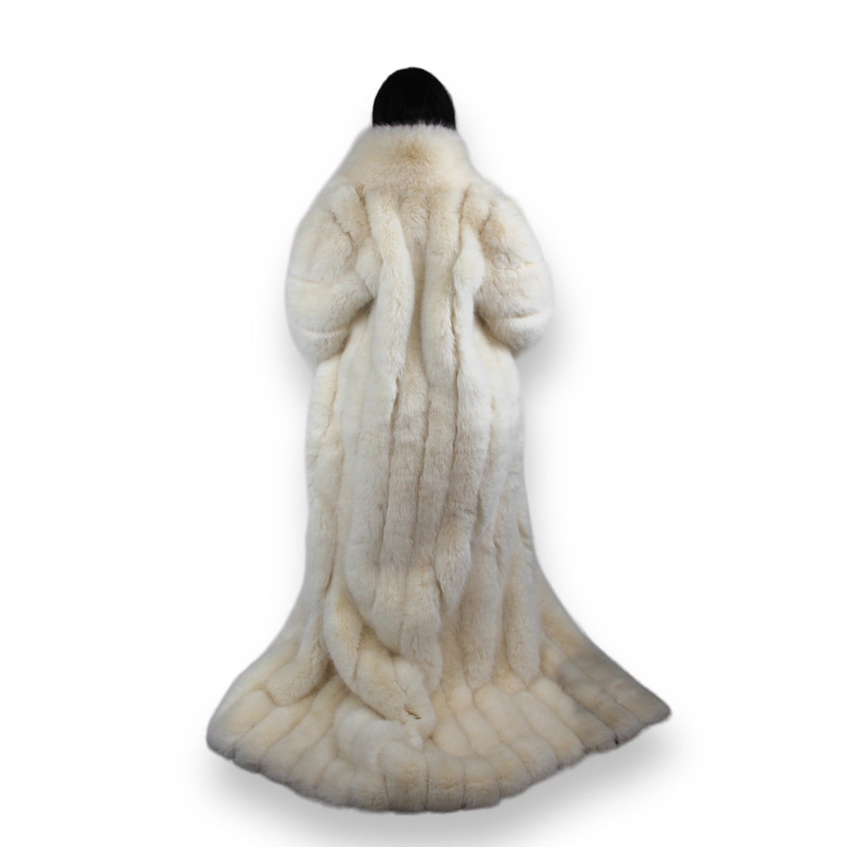 Faux Full Length Dragging Coat
