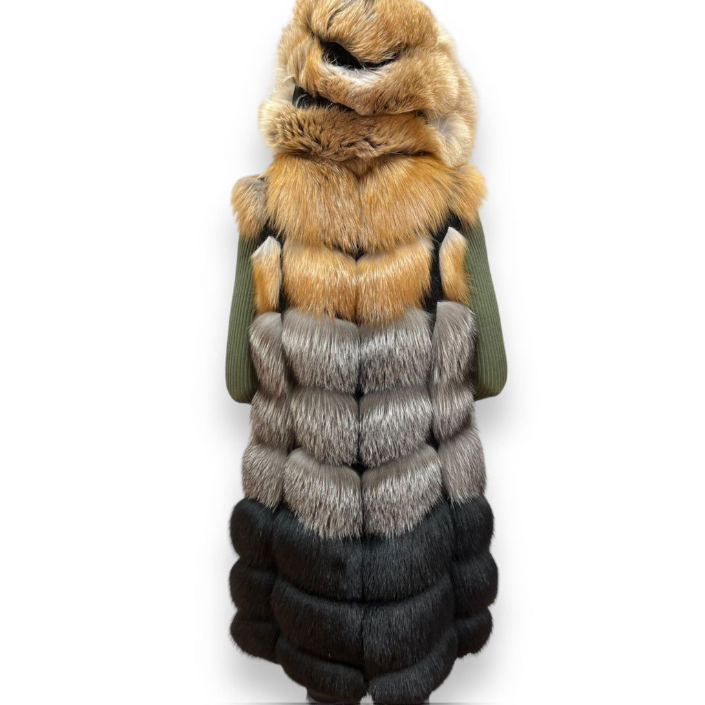 3/4 Fox Vest with Hood