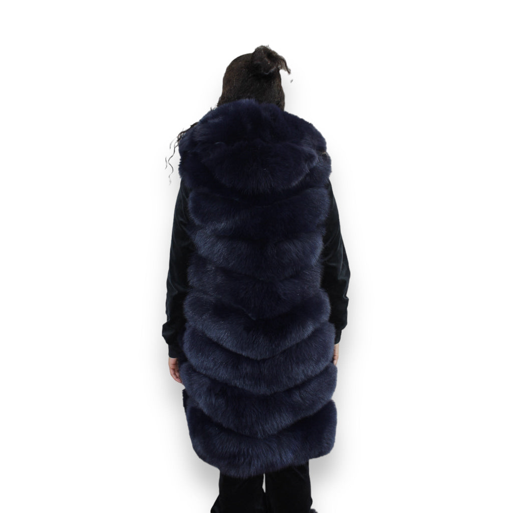 3/4 Fox Vest with Hood