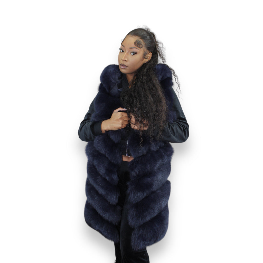 3/4 Fox Vest with Hood