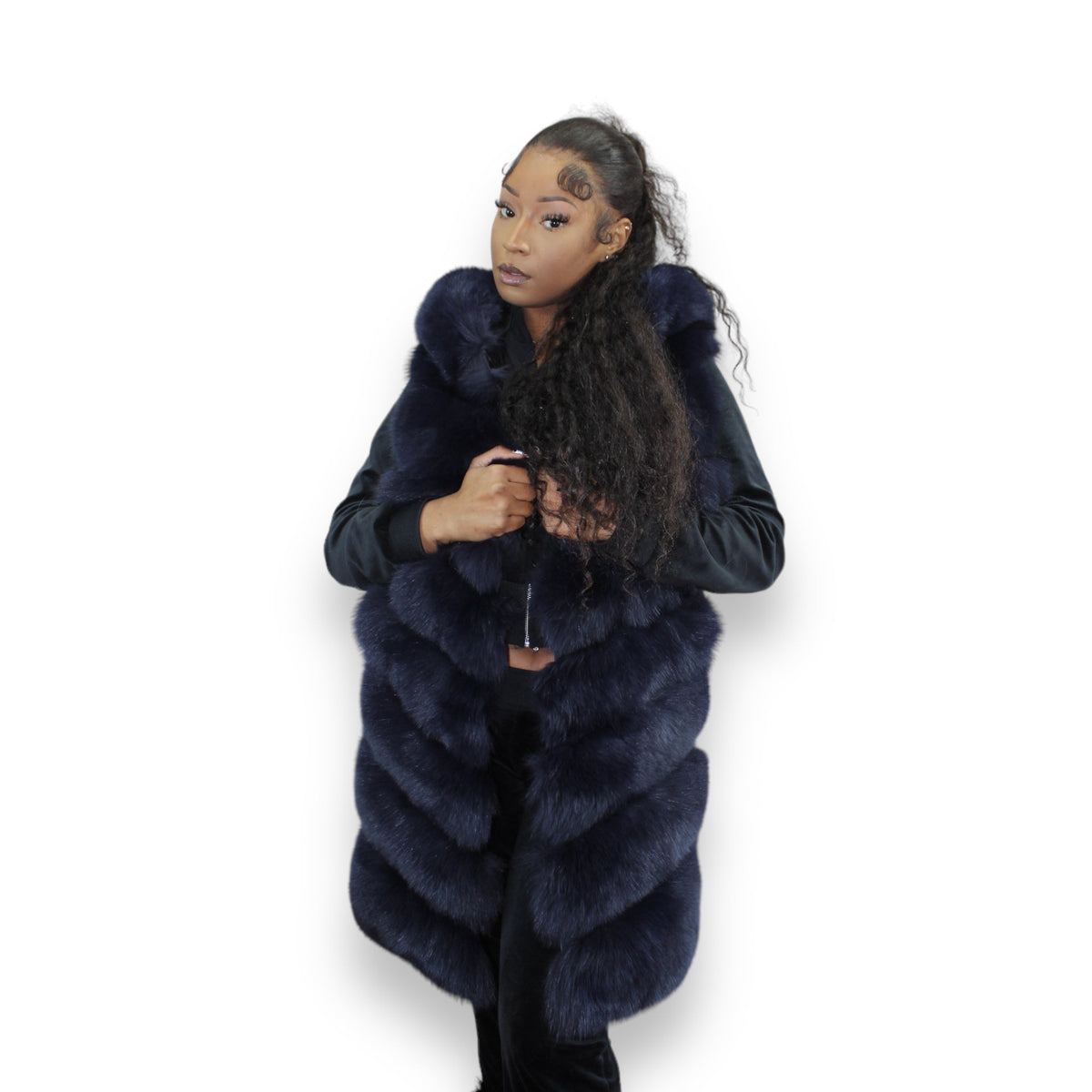 3/4 Fox Vest with Hood