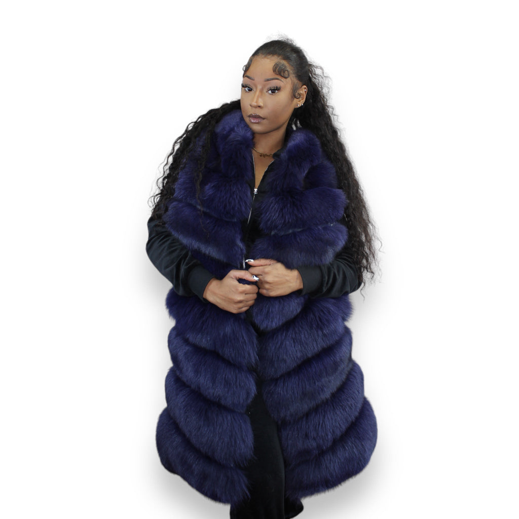 3/4 Fox Vest with Hood