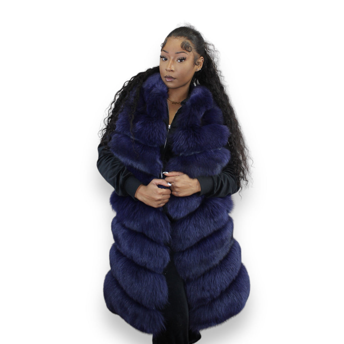 3/4 Fox Vest with Hood