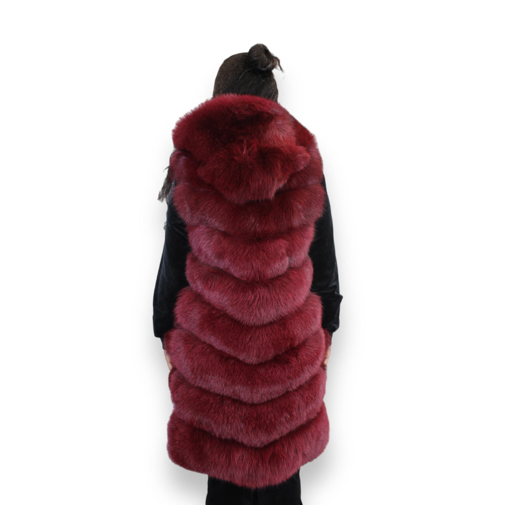 3/4 Fox Vest with Hood