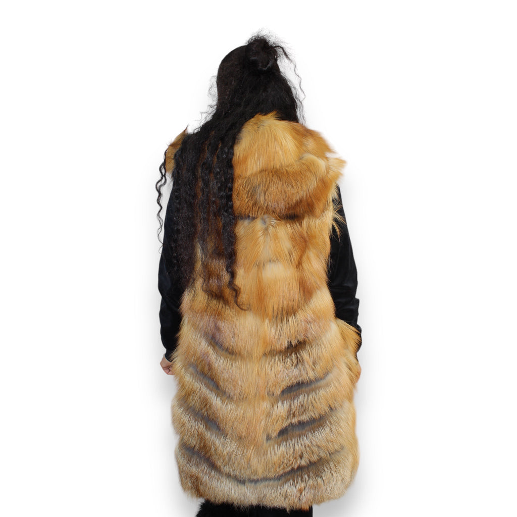 3/4 Fox Vest with Hood