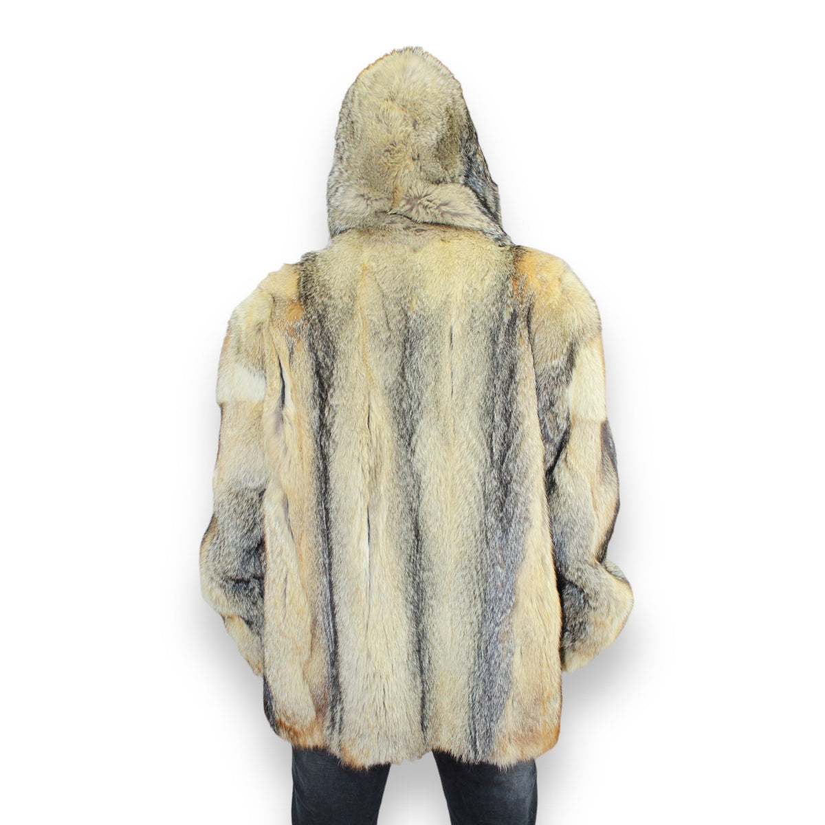 Golden Island Fox Face Vest with Hood