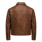 Pony Print Leather Jacket