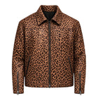 Pony Print Leather Jacket