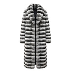 Full Length Chinchilla Coat with Collar