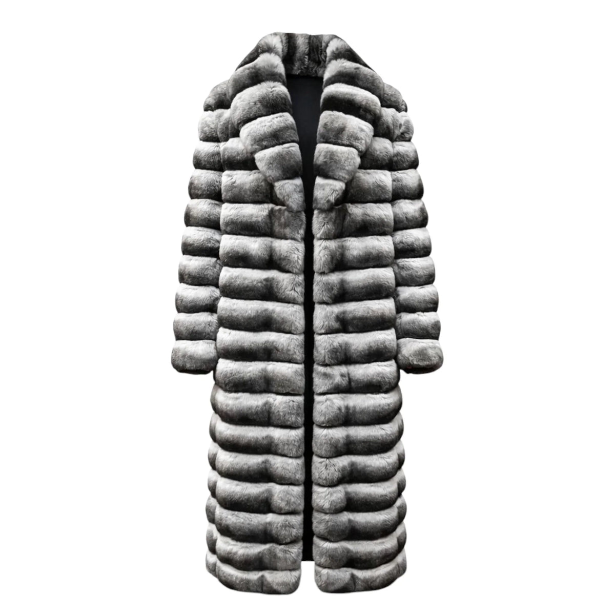 Full Length Chinchilla Coat with Collar