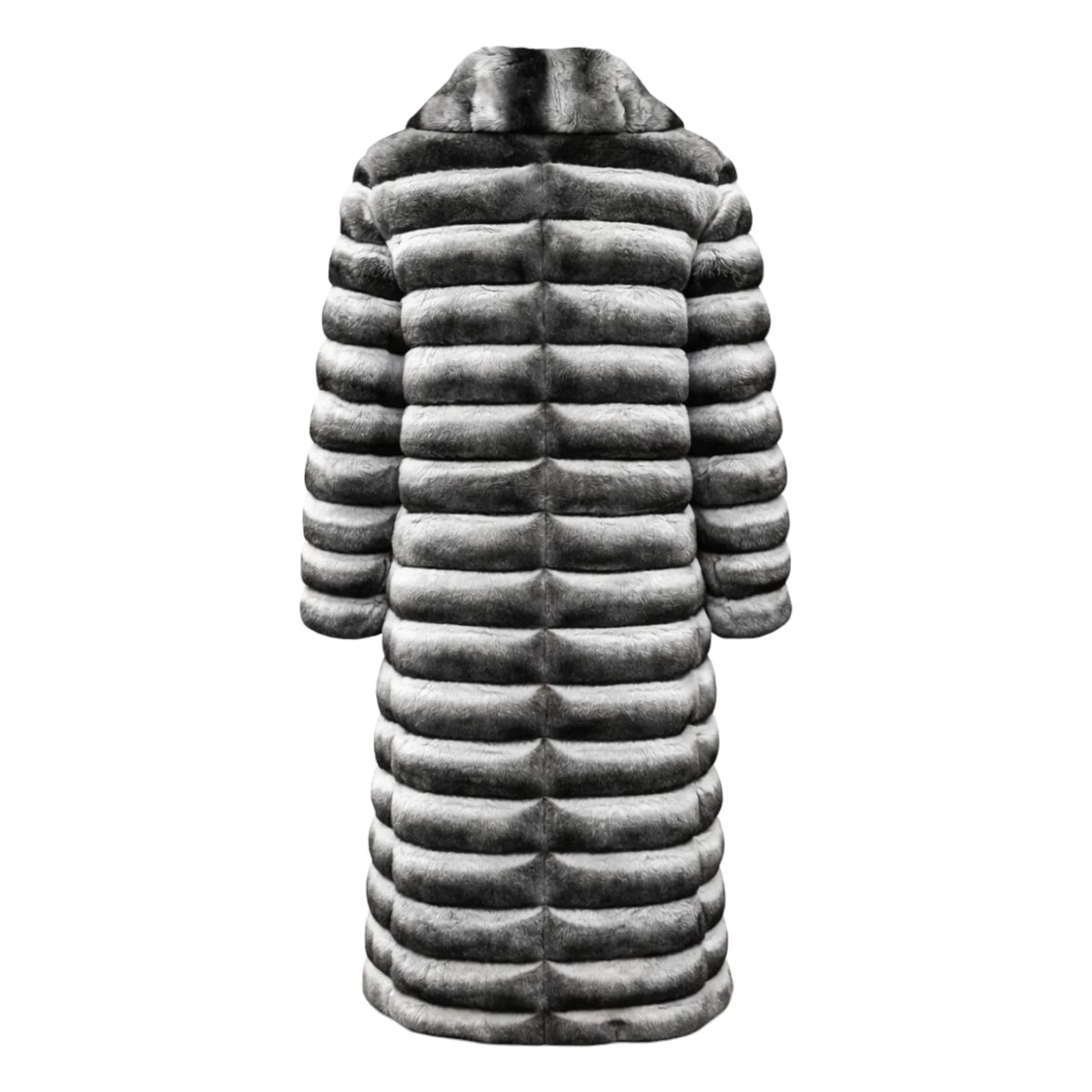 Full Length Chinchilla Coat with Collar