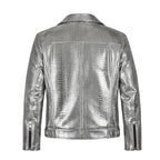 Biker Style Python Jacket