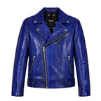 Biker Style Python Jacket