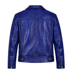 Biker Style Python Jacket