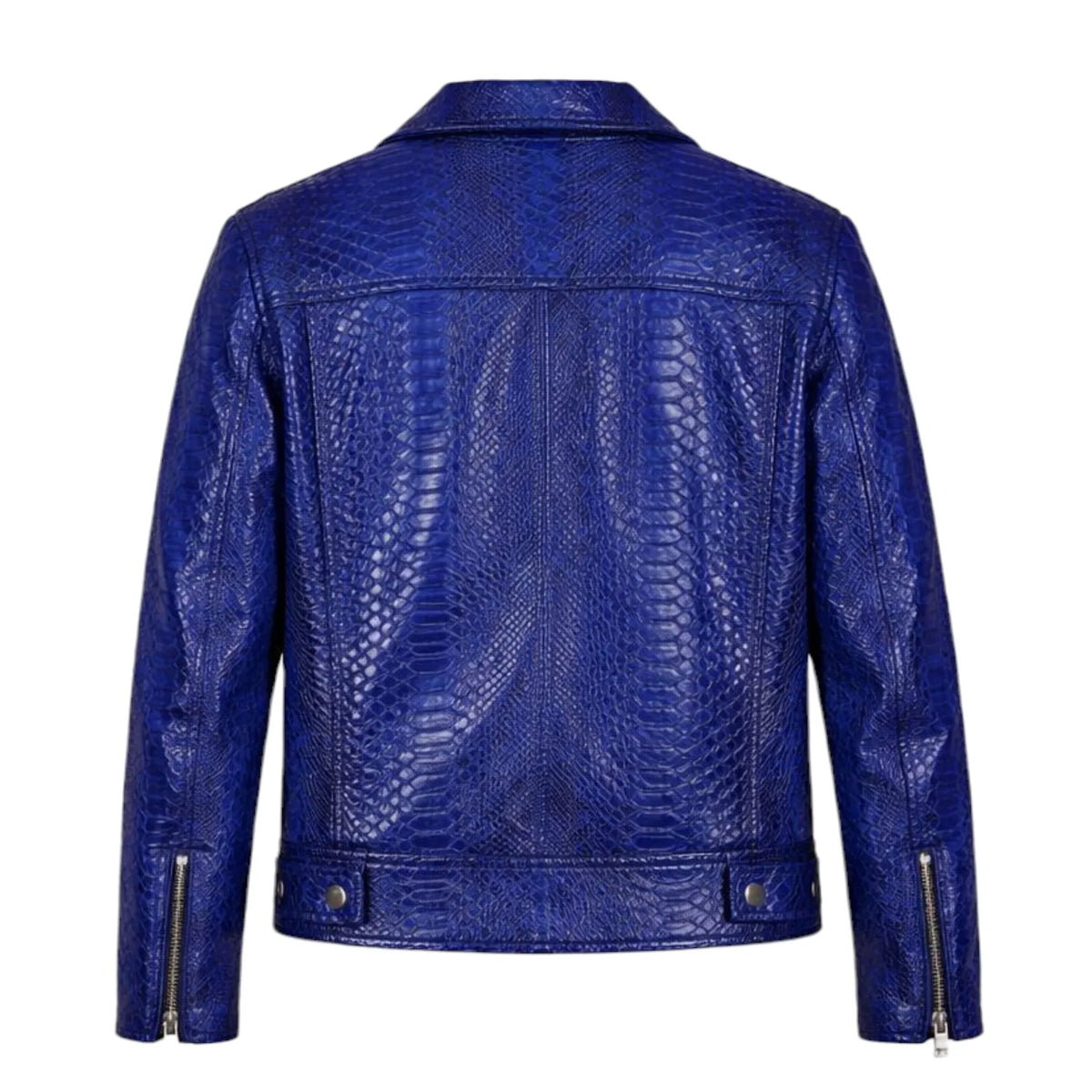 Biker Style Python Jacket