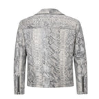 Biker Style Python Jacket