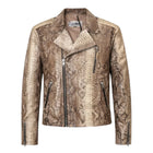 Biker Style Python Jacket