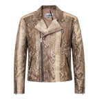 Biker Style Python Jacket