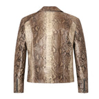 Biker Style Python Jacket