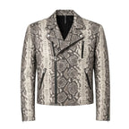 Biker Style Python Jacket