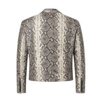Biker Style Python Jacket