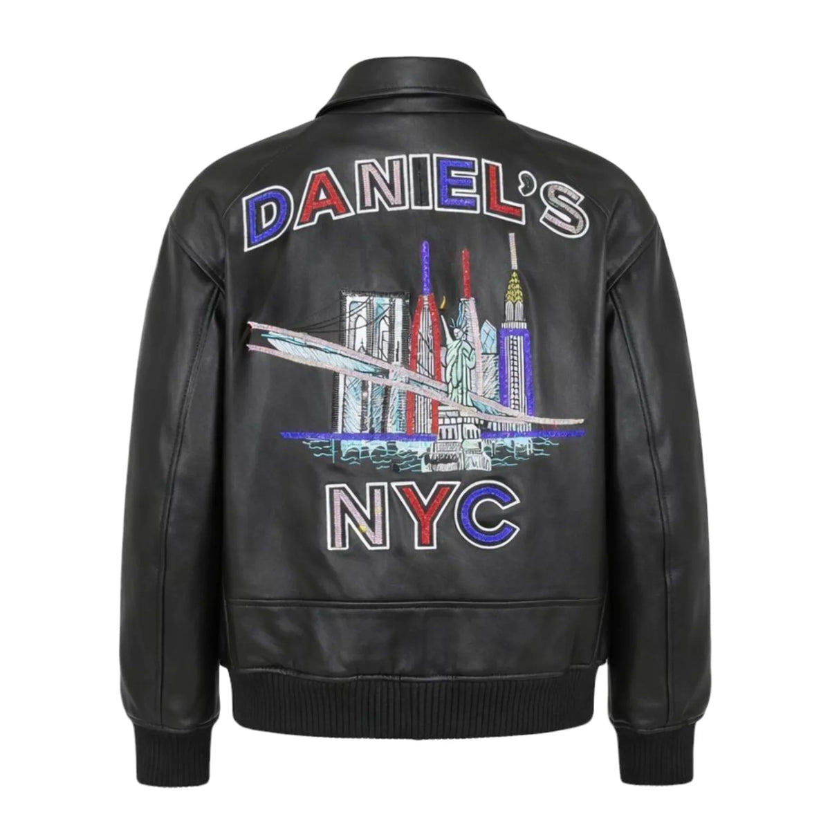 Skyline Leather Jacket Blinged Out