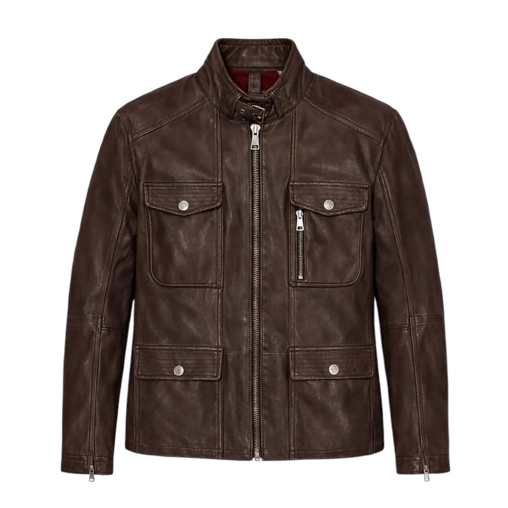 Heritage Lambskin Four Pockets Jean Jacket