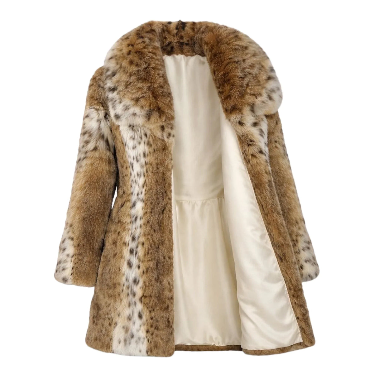 Lynx Trench Coat with Collar