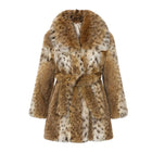 Lynx Trench Coat with Collar