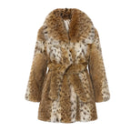 Lynx Trench Coat with Collar