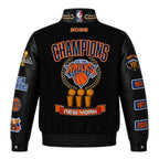 New York Knicks 2026 NBA Champions Wool & Leather Jacket (Pre-Order)