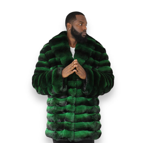 3/4 Chinchilla Coat with Full Collar