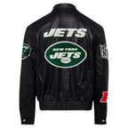 New York Jets Full Leather Jacket Black