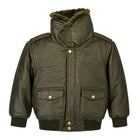 Leather Jacket with Furry Collar