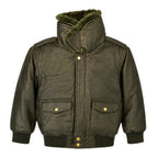 Leather Jacket with Furry Collar