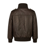 Leather Jacket with Chest Pockets