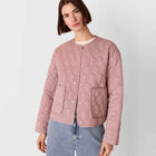 Pink Quilted Jacket for Women