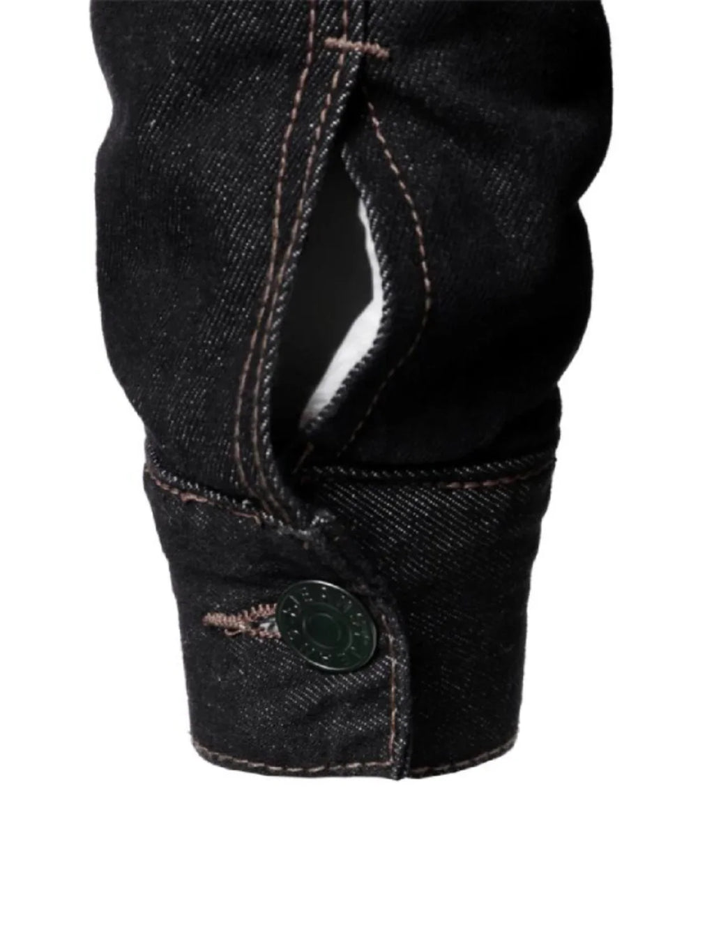 Black Denim Shearling Jacket