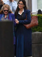 Sandra Bullock Practical Magic 2 Blue Fabric Coat